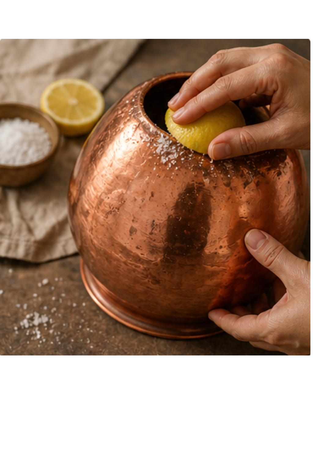 Copper utensil care guide