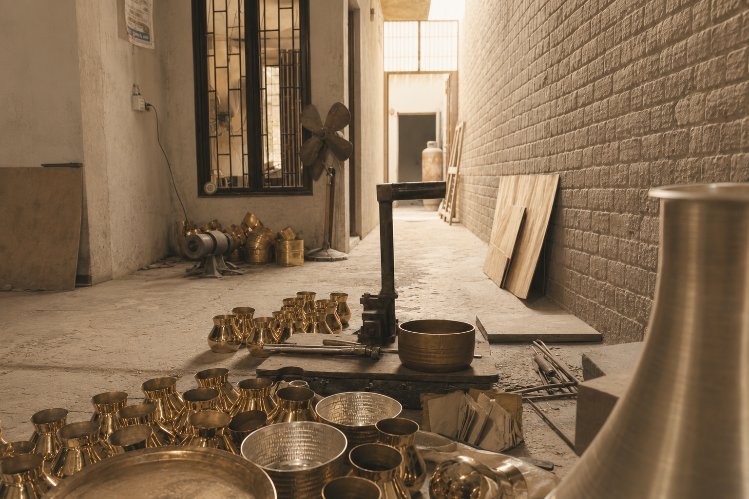 Heritage copperware still life